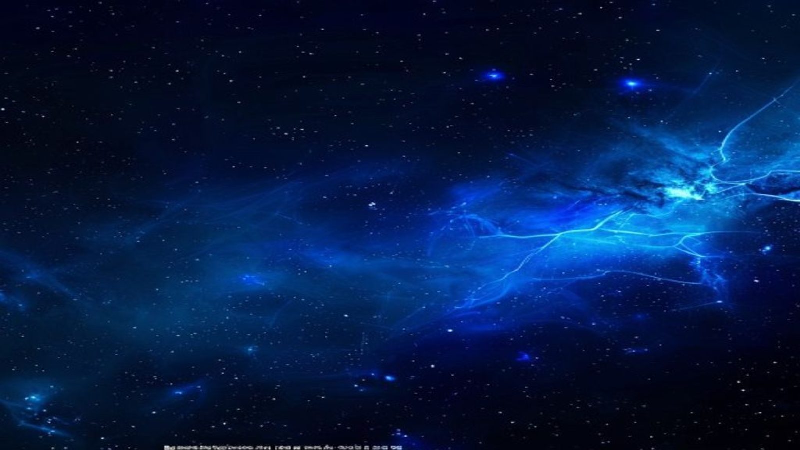 深邃午夜蓝星空背景，流动的电光蓝光线穿越画面，营造出内容探索的科技感与神秘氛围